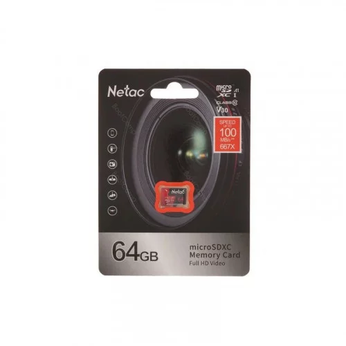 Память micro Secure Digital Card 64Gb Netac Extreme Pro NT02P500PRO-064G-S 