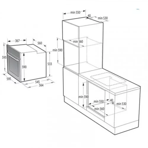 Духовой шкаф Gorenje BOS6737E06WG 
