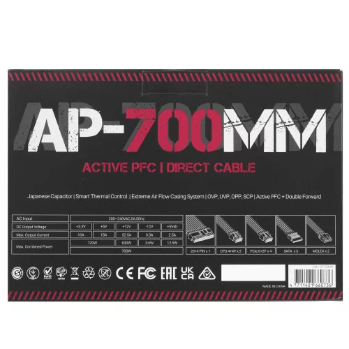 Блок питания Formula AP-700ММ [AP-700ММ] черный 