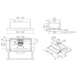 Вытяжка телескопическая Elica Elite 14 Lux GRIX/A/50 PRF0037987B                                                                                                                                                                                          