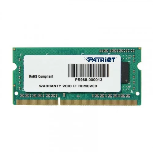Оперативная память DDR3 SODIMM 4Gb 1333MHz Patriot 1.5V PSD34G133381S 