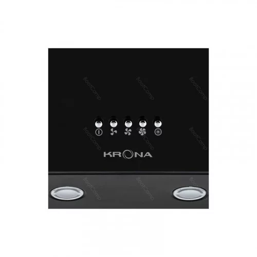 Вытяжка наклонная KRONA HELGA 600 black PB 