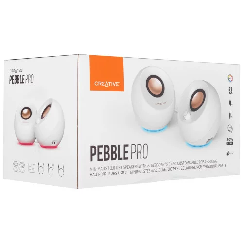 Колонки Creative PEBBLE PRO белый 