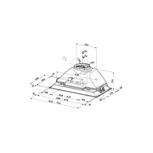 Вытяжка полновстраиваемая Faber INKA SMART C LG A52 