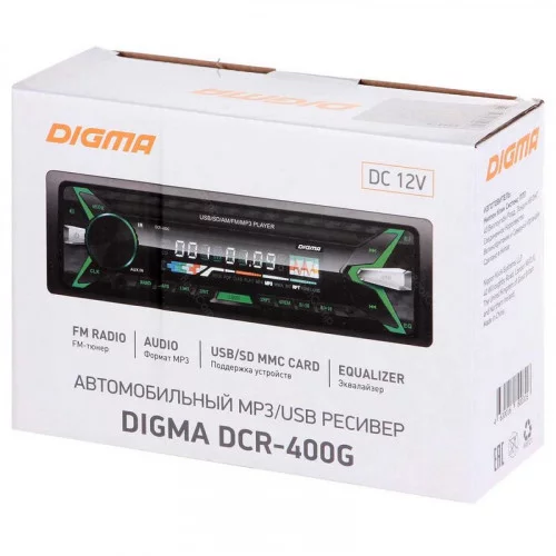 Автомагнитола Digma DCR-400G 