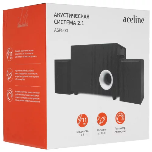 Колонки Aceline ASP500 черный 