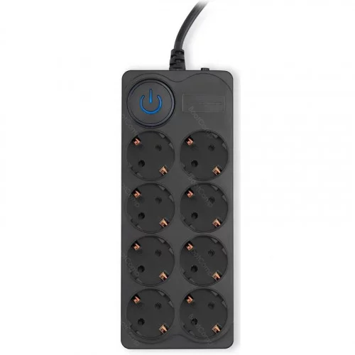 Сетевой фильтр Ippon BK-8-EU-3-16-B 3м (8 розеток) 3500 Вт черный 
