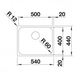 Кухонная мойка BLANCO SUPRA 500-IF (526351) полированная сталь                                                                                                                                                                                            