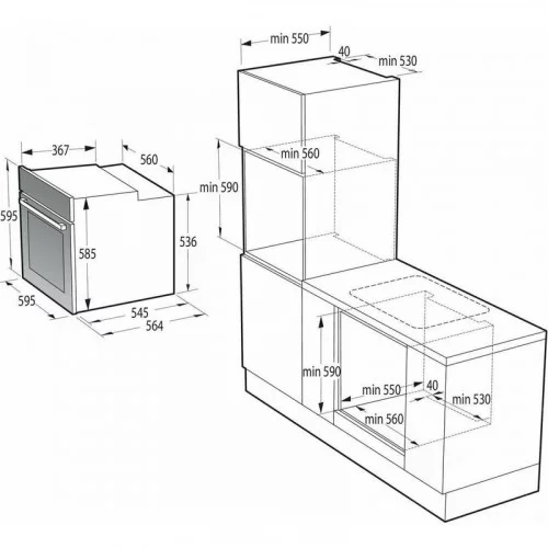 Духовой шкаф Gorenje BOS6737E06FBG 
