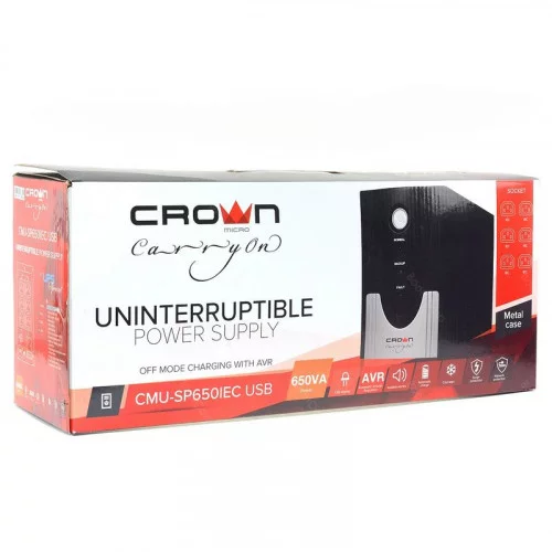 ИБП CROWN CMU-SP650IEC - 650 ВА|360 Вт 