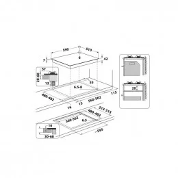 Поверхность газовая Whirlpool AKT 627/NB1                                                                                                                                                                                                                 