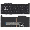 Клавиатура для ноутбука Asus FX506 FX506U черная с подсветкой 
