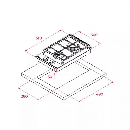 Варочная поверхность газовая TEKA GZC 32300 XBC BK 