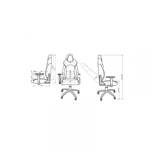 Игровое кресло Thermaltake V Comfort Blue-White Gaming Chair (GGC-VCO-LWLWDS-01) 
