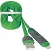 Кабель USB Defender USB10-03BP зелёный MicroUSB+Lighting 1 м 