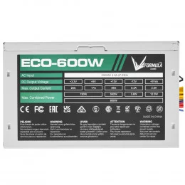 Блок питания Formula ECO-600W серый                                                                                                                                                                                                                       