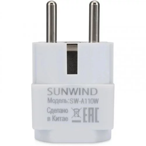 Переходник 220B UK EURO SunWind SW-A110W белый 