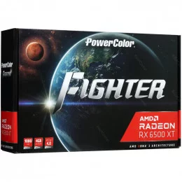 Видеокарта PowerColor AMD Radeon RX 6500 XT Fighter (AXRX 6500XT 4GBD6-DHV3)                                                                                                                                                                              