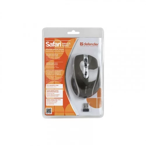 Беспроводная мышь Defender Wireless Safari MM-675 коричневый 