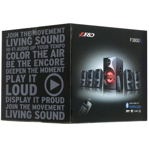 Колонки F&D F3800X черный 