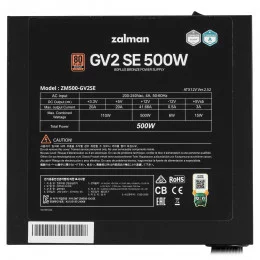 Блок питания ZALMAN GV2SE 500W черный                                                                                                                                                                                                                     