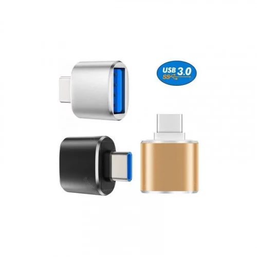 Переходник USB Type-C - USB 3.0 KS-is (KS-388S) серебристый 