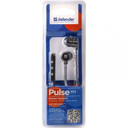 Наушники с микрофоном Defender Pulse 453 чёрный 
