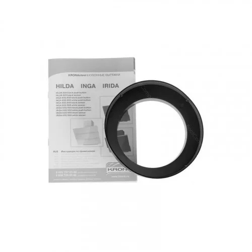 Вытяжка наклонная KRONA IRIDA 600 black PB 