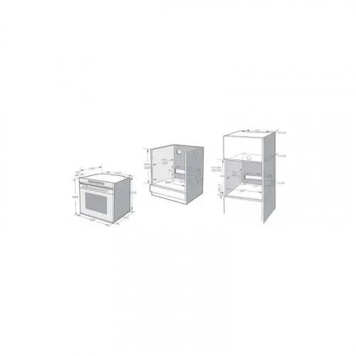Духовка с функцией СВЧ KORTING OKB 1340 GNBX MW 