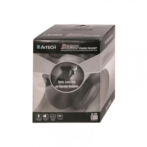 Гарнитура Gaming headset A4TECH HS-800 серебристый 2.2м 