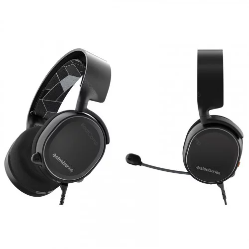 Наушники с микрофоном SteelSeries Arctis 3 Black 
