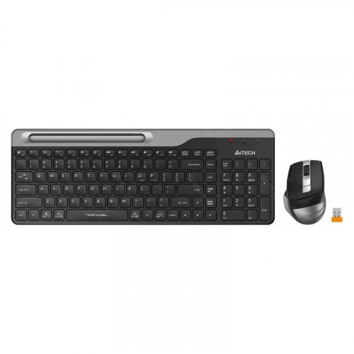 Комплект клавиатура+мышь беспроводная A4Tech Fstyler FB2535C черный/серый 