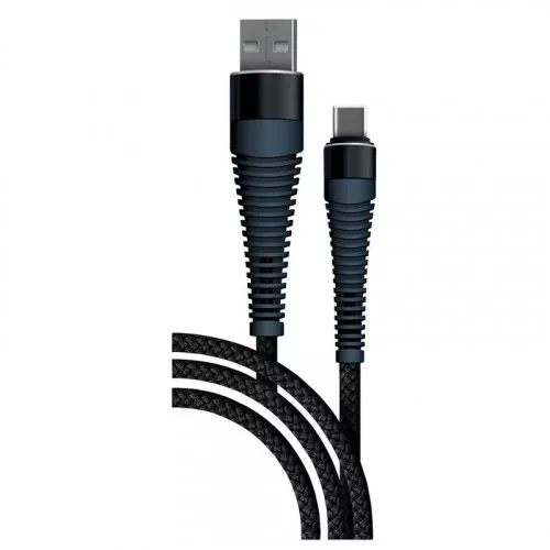 Кабель Borasco Fishbone USB Type-C - USB 1 метр черный 