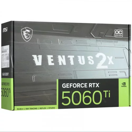 Видеокарта MSI GeForce RTX 5060 Ti VENTUS 2X OC PLUS (RTX 5060 Ti 16G VENTUS 2X OC PLUS) 