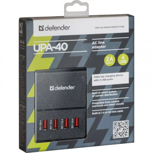 Сетевое зарядное устройство Defender UPA-40 83537 
