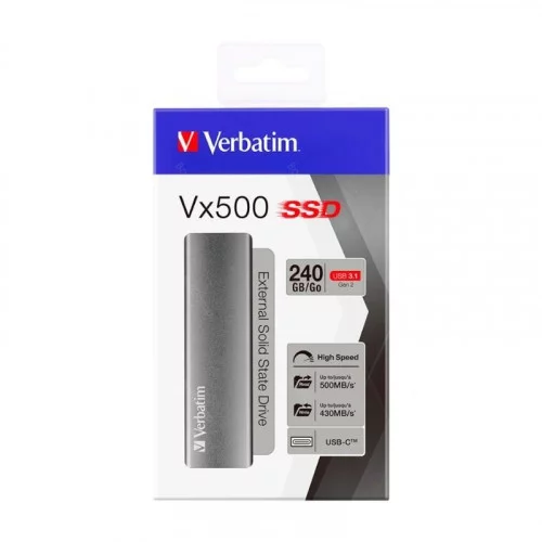USB SSD Drive 240GB Verbatim VX500 USB3.1 (47442) 