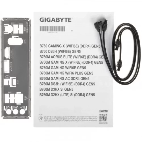 Материнская плата GIGABYTE B760 DS3H WIFI6E GEN5 