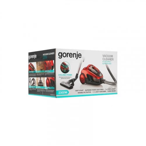 Пылесос Gorenje VC2303SPRCY красный 