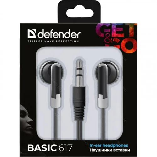 Наушники Defender Basic 617 черный 