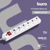 Фильтр сетевой Buro 600SH-16-5-W 5м (6 розеток) белый (коробка) 