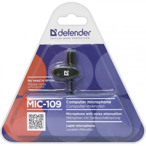 Микрофон Defender MIC-109 черный 