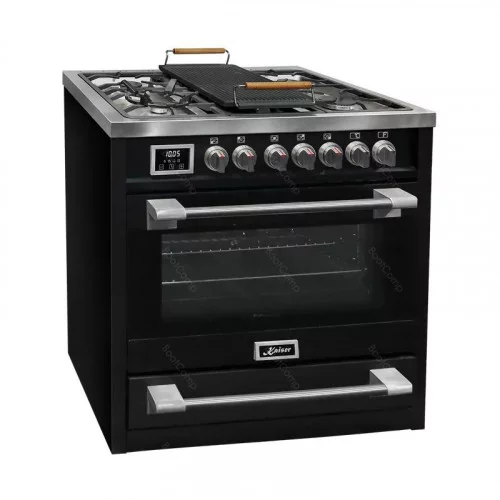Плита комбинированная KAISER HGE 93505 S+Гриль-плата ET04GGP 