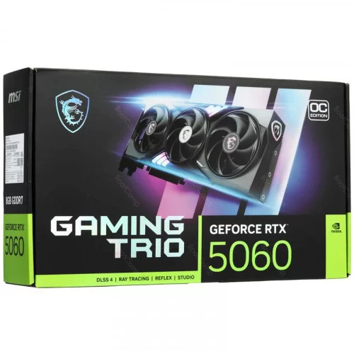 Видеокарта MSI GeForce RTX 5060 GAMING TRIO OC (RTX 5060 8G GAMING TRIO OC) 