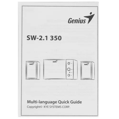 Колонки Genius SW-2.1 350 черный 