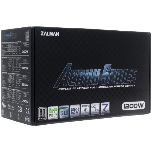 Блок питания ZALMAN ARX 1200W [ZM1200-ARX] черный 
