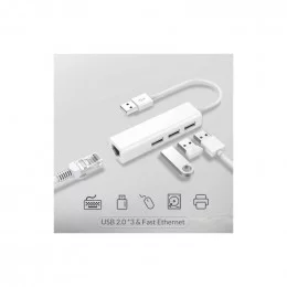 Сетевой адаптер USB KS-is KS-311 с хабом USB                                                                                                                                                                                                              