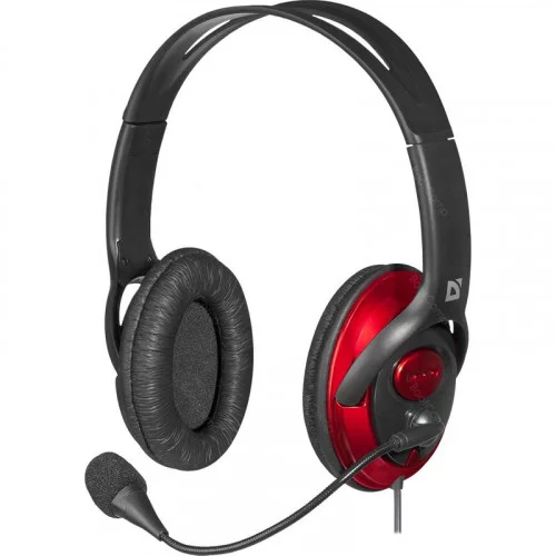 Наушники с микрофоном Defender Phoenix 875 чёрный+красный 