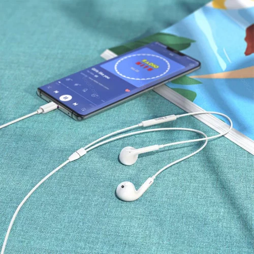 Гарнитура HOCO M1 Max crystal earphones for Type-C (белый) 