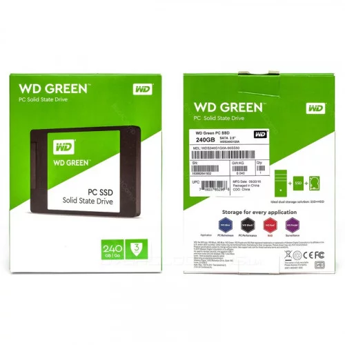 Жесткий диск SSD 240Gb WD Green WDS240G2G0A 