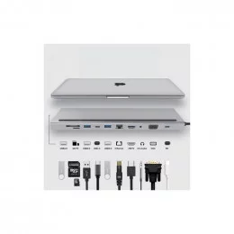 Док-станция/Сетевой адаптер USB 3.1 Type-C KS-is KS-474                                                                                                                                                                                                   